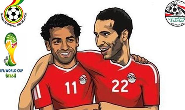 تريكة، صلاح، غانا، مصر، كأس العالم تريكة، صلاح، غانا، مصر، كأس العالم